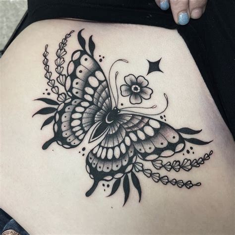 butterfly sternum tattoo|traditional sternum tattoo.